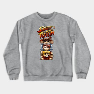 Street totem championship figther game winner you win Crewneck Sweatshirt